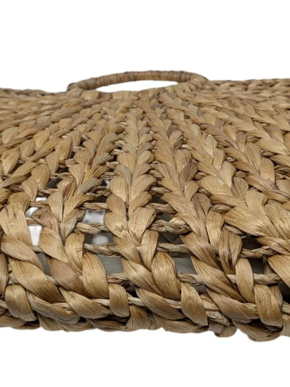 NWOT Straw Studios Handmade Woven Tote Round Handles